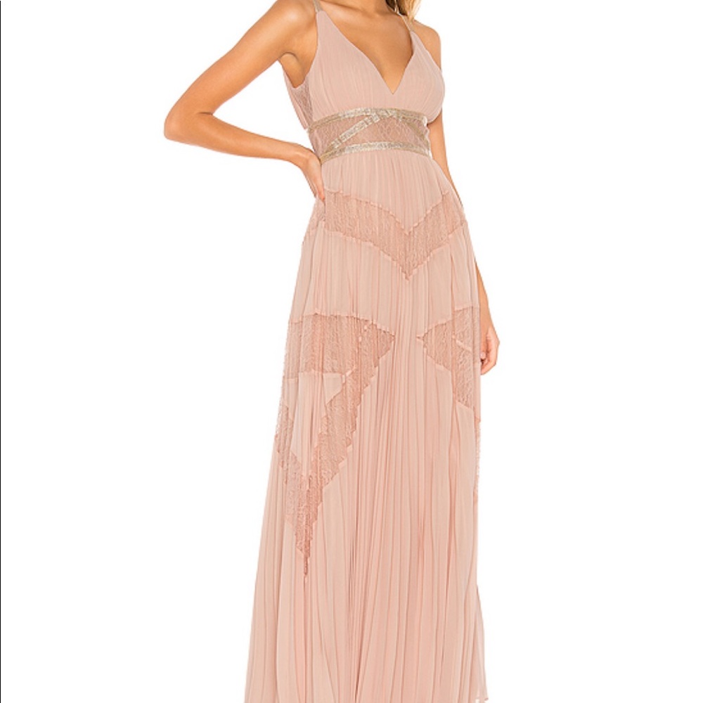 BCBGmaxazria eve pleated gown